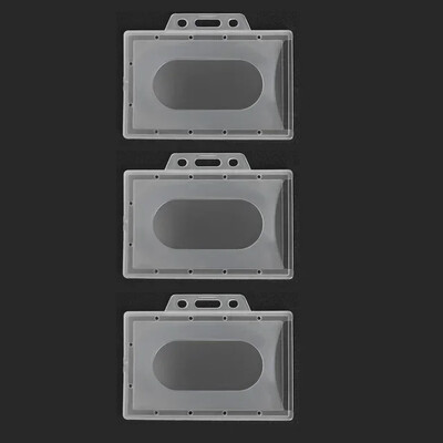 1/10 db Függőleges és vízszintes munkahelyi kártyatartók, többfunkciós műanyag jelvény, munka igazolványtartó hüvelytartó védőtok