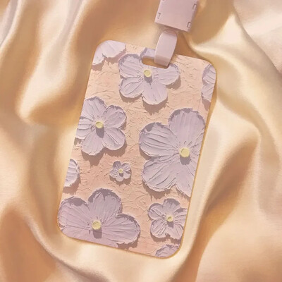 1 db esztétikus virágos kártyatartó gyerekeknek Retro stílusú virágsorozat diákkártya/buszkártya Kpop kártyatartó aranyos kártyavédő