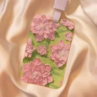 1 db esztétikus virágos kártyatartó gyerekeknek Retro stílusú virágsorozat diákkártya/buszkártya Kpop kártyatartó aranyos kártyavédő