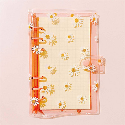 Канцеларски материали Loose Leaf Ring A6 A5 Journal Binder Daisy Notebook Binder Binder File Folder Literary Binder Shell Notebook Cover