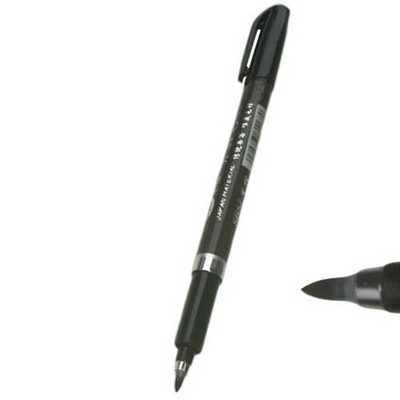 Kínai kalligráfiai toll fekete betűkkel ellátott ecsettoll-jelölő kínai nyelvtanulási írószerekhez, iskolai művészeti írószerekhez