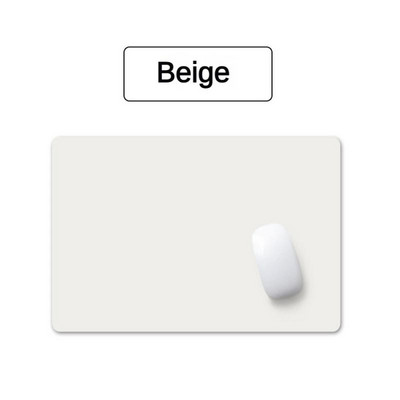 Egyszerű egyszínű PU bőr egérszőnyeg csúszásgátló vízálló 23*20 cm-es egérpad Iskolai kellékek Irodai kiegészítők Asztali készlet