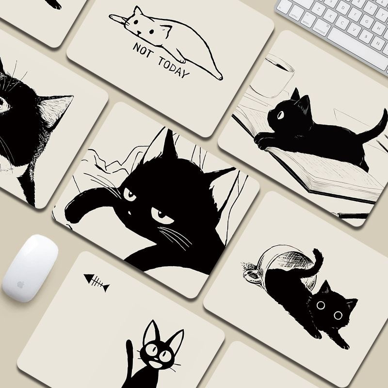 Mouse Mat Cat Mause Pad Cute Cartoon Gaming Pad Αντιολισθητική επένδυση Αξεσουάρ γραφείου για γραφείο Απλά mousepad Μικρά επιτραπέζια μαξιλάρια