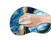 Mramorna mala ergonomska podloga za miša Naslon za zglob Neklizajuća gumena podloga ispod ruke Uredski stol za računalo Jastučić za ruke Potpora za zglob