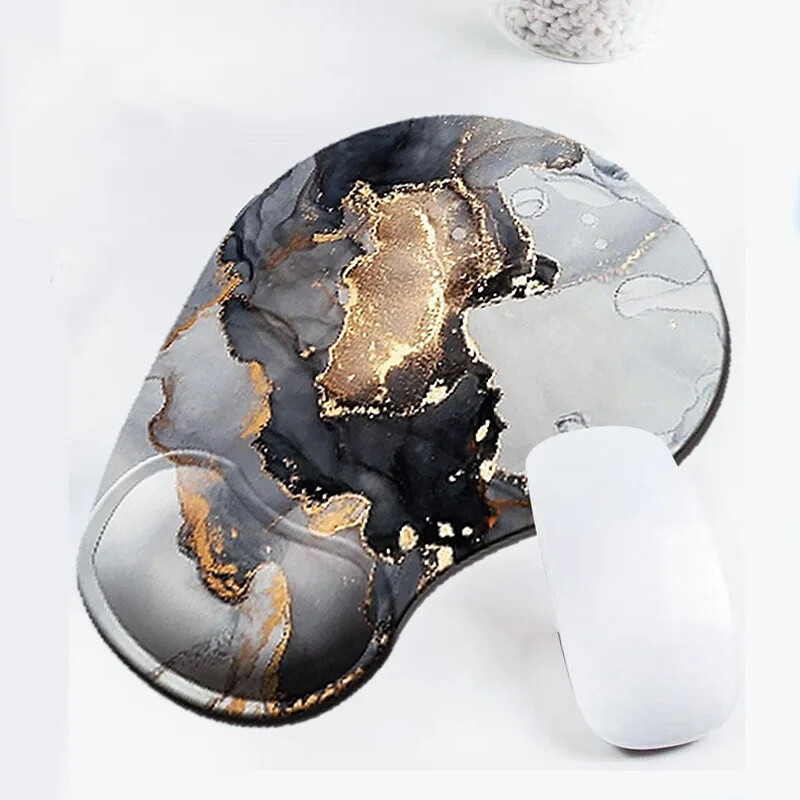 Mramorna mala ergonomska podloga za miša Naslon za zglob Neklizajuća gumena podloga ispod ruke Uredski stol za računalo Jastučić za ruke Potpora za zglob