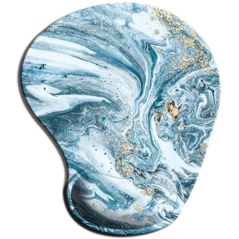 Mramorna mala ergonomska podloga za miša Naslon za zglob Neklizajuća gumena podloga ispod ruke Uredski stol za računalo Jastučić za ruke Potpora za zglob