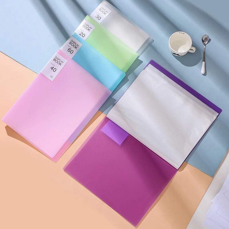 A4 Διαφανής φάκελος Έγγραφα Loose-Leaf Notes Βιβλίο Δοκιμές μαθητών Οργάνωση και αποθήκευση σχολικών γραφικής ύλης μεγάλης χωρητικότητας