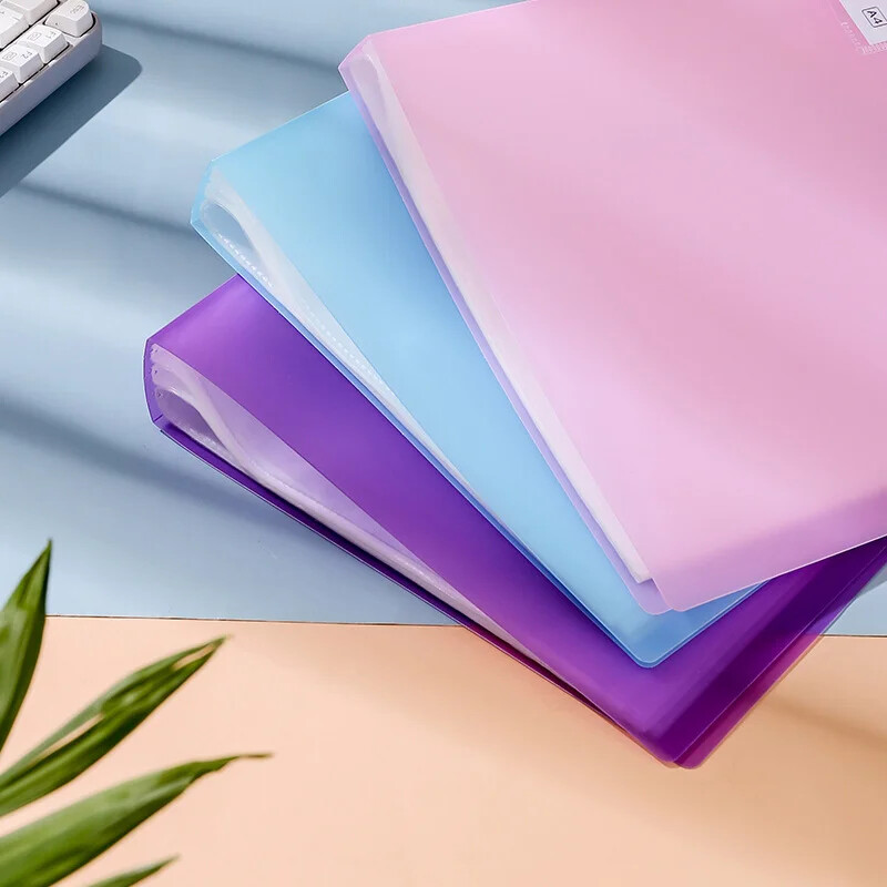 A4 Διαφανής φάκελος Έγγραφα Loose-Leaf Notes Βιβλίο Δοκιμές μαθητών Οργάνωση και αποθήκευση σχολικών γραφικής ύλης μεγάλης χωρητικότητας