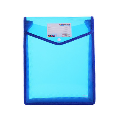Папка Плик Разширителен файл Портфейл Папка за съхранение на файлове с катарама и джоб A4 A5 Водоустойчива прозрачна чанта за файлове