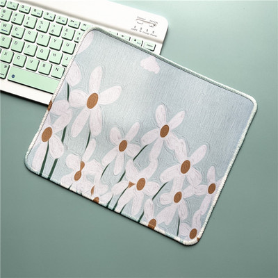 Mouse Pad Green Leaves Deskpad Mouse Mat Μικρή φρέσκια επιφάνεια κινουμένων σχεδίων Mausepad για το ποντίκι Premium αξεσουάρ γραφείου για γραφείο