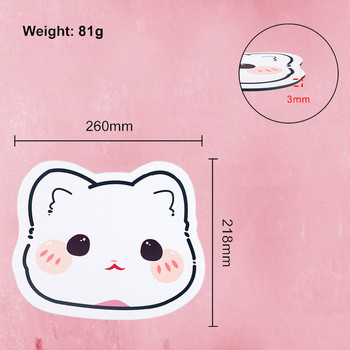 Χαζό και χαριτωμένο ποντίκι ποντικιού χαριτωμένη έκδοση για κορίτσι Καρδιά Μαλακό στρώμα για παιχνίδι Cute Cat Bear Αντιολισθητικό Rubbe MousePad