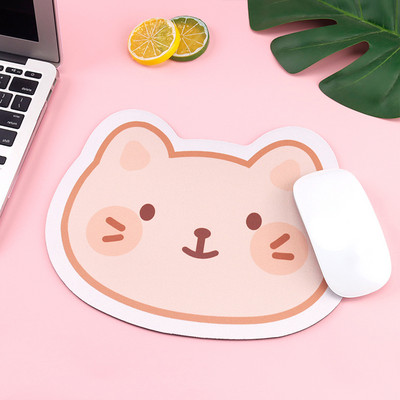 Hülye és aranyos kis medve egérpad aranyos verzió lány szív diák puha szőnyeg játékhoz. Aranyos macska medve csúszásmentes, gumis egérpad