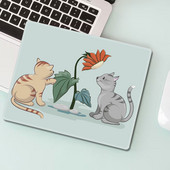 Egérpad Aranyos rajzfilm egérpad Kawaii asztali kiegészítők Kis pad játékasztalhoz Csúszásgátlók Egér Overlock párnázat