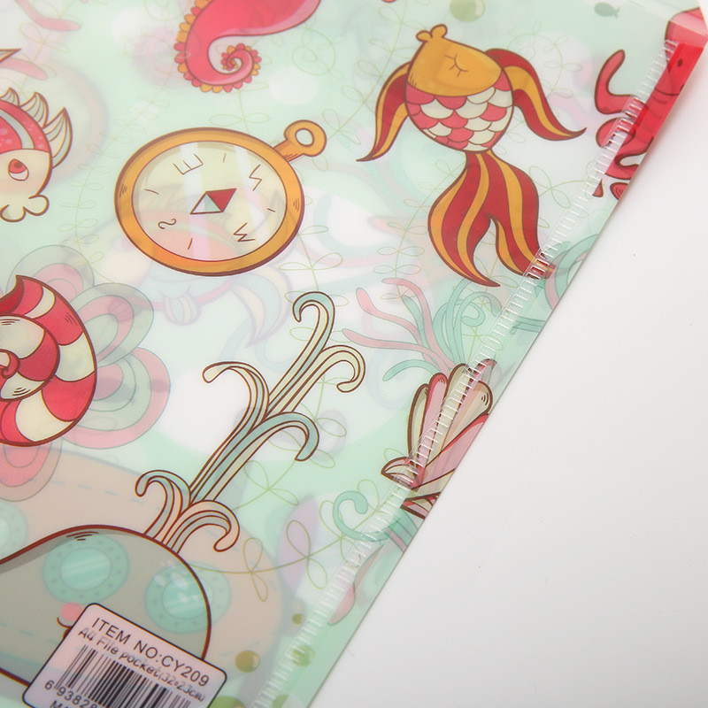 A4 Анимационни папки с морски риби, папки, държач, 32*23 см, копчета, папки, химикалки, чанта за съхранение на хартия, папки, органайзер за документи