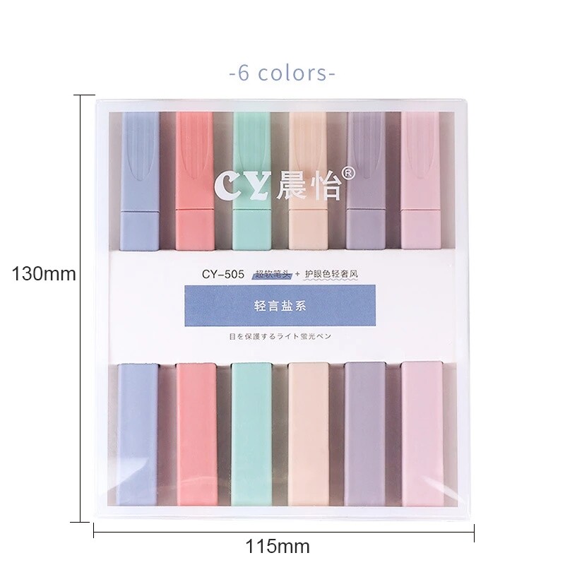Корейски хайлайтери Маркери за канцеларски материали Papeleria Симпатични цветни маркери Писалка за хайлайтър Back to School Естетични консумативи