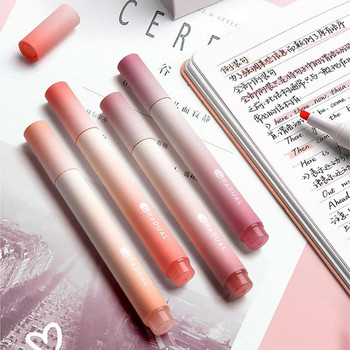 4 БР. Комплект цветни маркери Kawaii Ученически пособия Маркер Химикалки Сладки корейски канцеларски материали