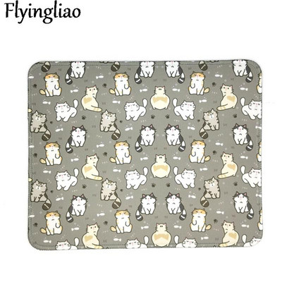 Cartoon Cats egérpad asztali pad laptop egéralátét irodai otthoni PC számítógép billentyűzet aranyos egérpad csúszásmentes gumi asztali szőnyeg