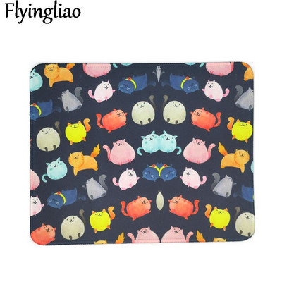 Cartoon Cats egérpad asztali pad laptop egéralátét irodai otthoni PC számítógép billentyűzet aranyos egérpad csúszásmentes gumi asztali szőnyeg