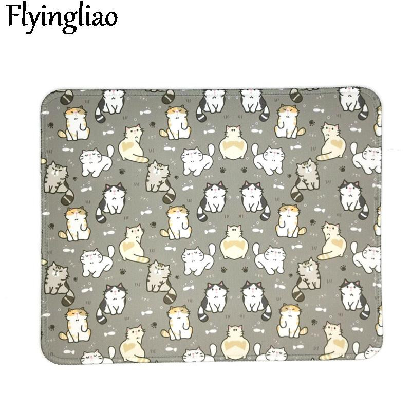 Cartoon Cats egérpad asztali pad laptop egéralátét irodai otthoni PC számítógép billentyűzet aranyos egérpad csúszásmentes gumi asztali szőnyeg