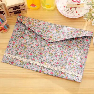 Vintage Dots Flower Face Series A4 dokumentumok Irattáska Irattartók Mappa Írószer irattár Gyártási mappák Irodai kiegészítők