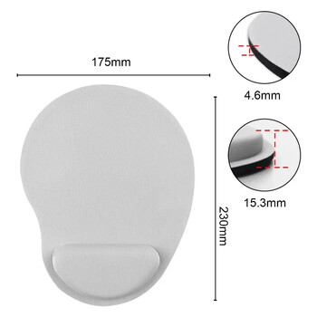 Mouse Pad Soft Wrist Protection Office Σφουγγάρι μνήμης παιχνιδιών Άνετο αντιολισθητικό mousepad για υπολογιστή Laptop Desk Pad