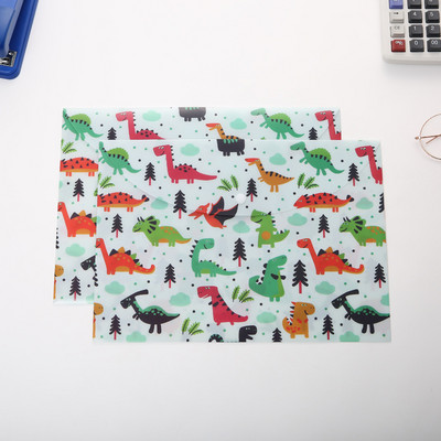 1 τμχ Α4 Cute Cartoon Animal Button File Folder PP Αδιάβροχο χαρτί φοιτητικής εξεταστικής οργάνωσης εγγράφων Σχολικό αξεσουάρ γραφείου