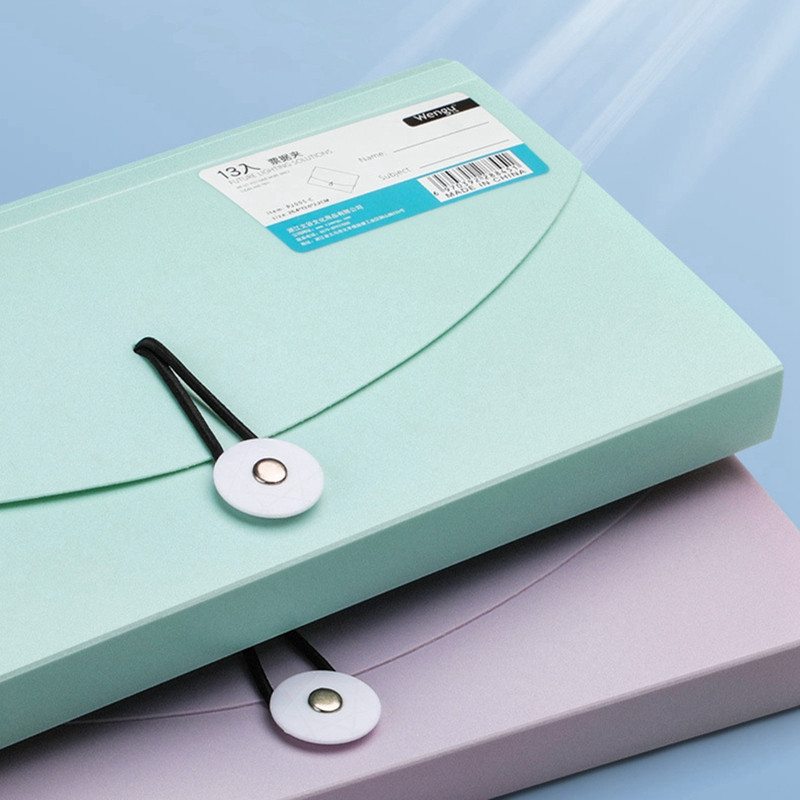 Többrétegű, 13 rácsos, kibővülő pénztárca irattartó mappa csat szervtáska nagy kapacitású iskolai iroda számla adattároló rendszerező tasak