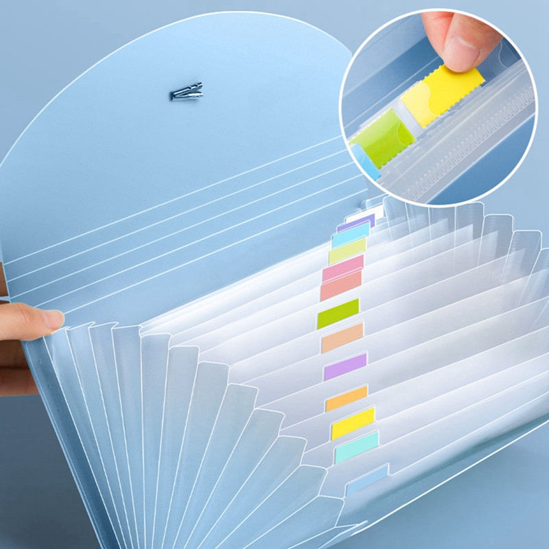 Többrétegű, 13 rácsos, kibővülő pénztárca irattartó mappa csat szervtáska nagy kapacitású iskolai iroda számla adattároló rendszerező tasak