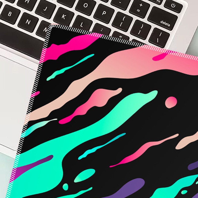 Геймърска клавиатура Подложки за мишка Контрастни цветове Аксесоари за компютърно бюро Текстура Подложка за мишка Подложка за мишка против хлъзгане Подложка за игри