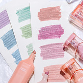 4 бр./компл. Цветен маркер Ученик, който си води бележки Рисуване Живопис Арт Маркер Химикалка Училищни офис консумативи Канцеларски материали