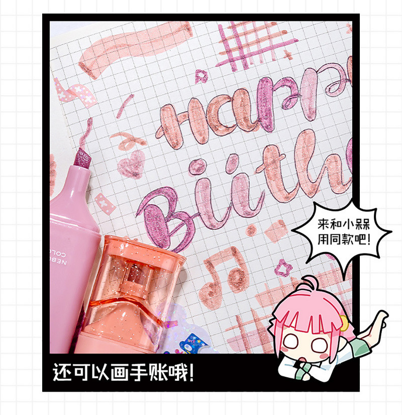 4 бр./компл. Цветен маркер Ученик, който си води бележки Рисуване Живопис Арт Маркер Химикалка Училищни офис консумативи Канцеларски материали