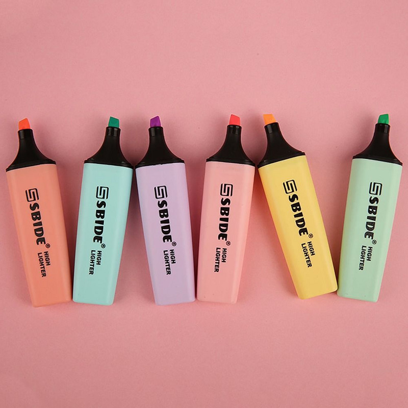 Macaron színes pasztell kiemelők Graffiti festmények Fluoreszkáló toll Iskolai Irodaszerek Irodaszerek Marker Toll Diákajándék