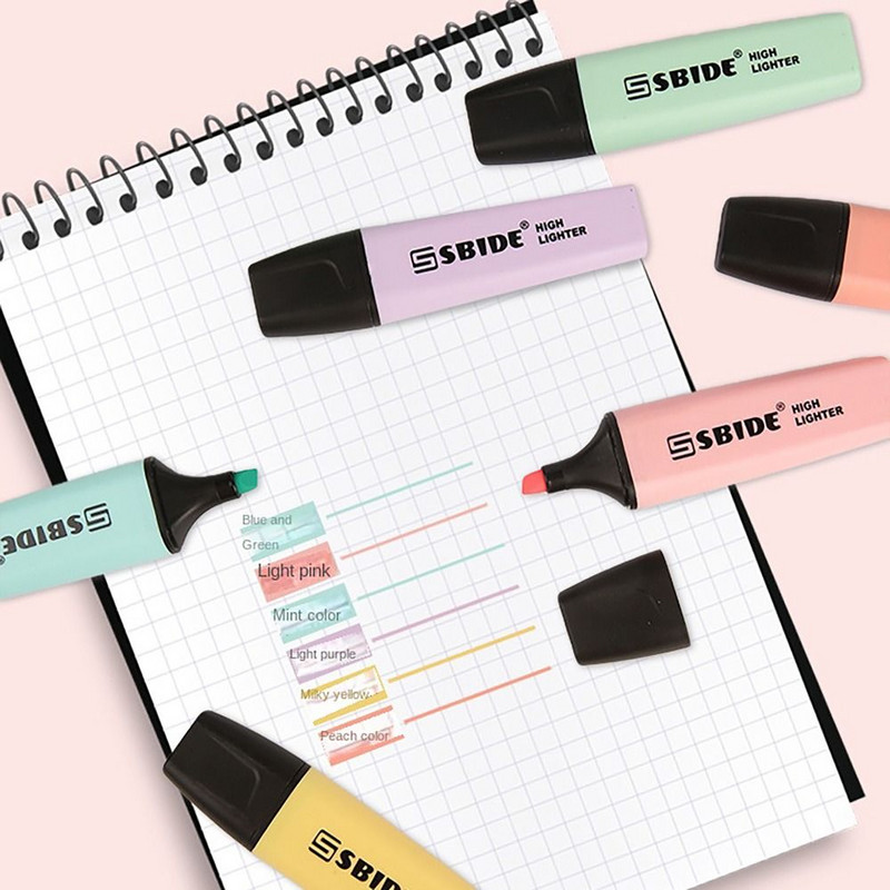 Macaron színes pasztell kiemelők Graffiti festmények Fluoreszkáló toll Iskolai Irodaszerek Irodaszerek Marker Toll Diákajándék