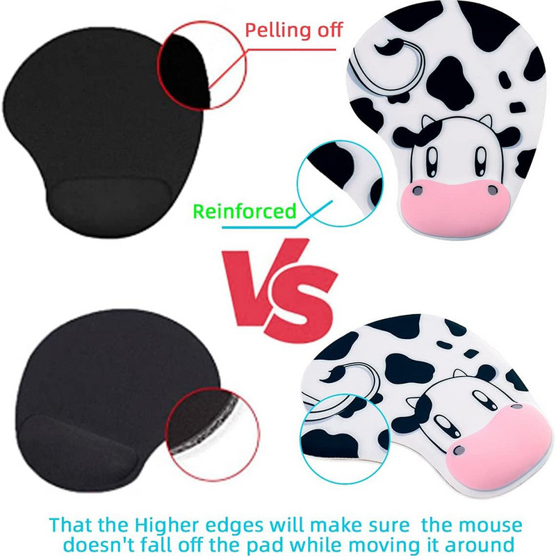 Mouse Pad με στήριγμα καρπού, εργονομικό στρώμα gel με Cartoon Cute σχέδιο, Άνετο μαξιλάρι καρπού για υπολογιστή, φορητό υπολογιστή