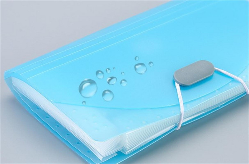 Νέος φάκελος αρχείων πολλαπλών επιπέδων A6 13 πλέγματα Επεκτεινόμενη τσάντα οργάνων πορτοφολιού Χρώμα μεγάλης χωρητικότητας Κλιπ εισιτηρίων Invoice Storage Organizer