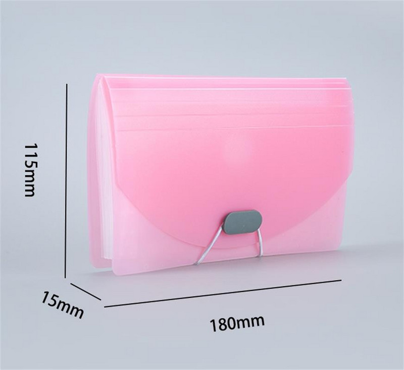 Νέος φάκελος αρχείων πολλαπλών επιπέδων A6 13 πλέγματα Επεκτεινόμενη τσάντα οργάνων πορτοφολιού Χρώμα μεγάλης χωρητικότητας Κλιπ εισιτηρίων Invoice Storage Organizer