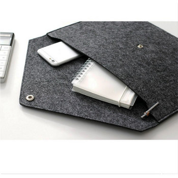 A4 Филцова чанта за файлове С прост бутон за щракане Чанта за съхранение на файлове Офис консумативи Информация Чанта за документи Бизнес папка Голям капацитет