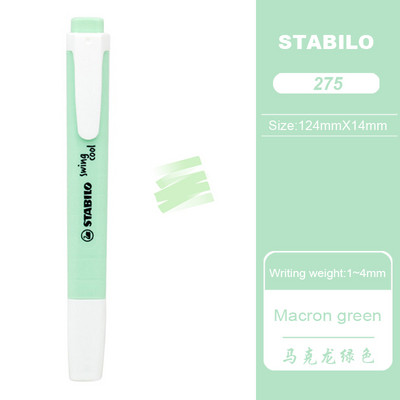 Γερμανία Stabilo Highlighter 275 Macaron έγχρωμα μαρκαδόροι Σημειώσεις μαθητών Ασφαλή μη τοξικά, φιλικά προς το περιβάλλον σχολικά είδη γραφικής ύλης