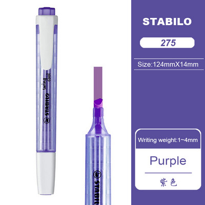 Γερμανία Stabilo Highlighter 275 Macaron έγχρωμα μαρκαδόροι Σημειώσεις μαθητών Ασφαλή μη τοξικά, φιλικά προς το περιβάλλον σχολικά είδη γραφικής ύλης