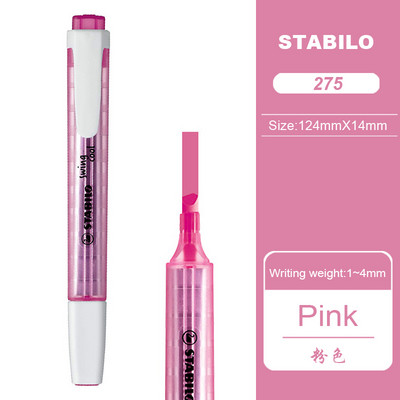 Γερμανία Stabilo Highlighter 275 Macaron έγχρωμα μαρκαδόροι Σημειώσεις μαθητών Ασφαλή μη τοξικά, φιλικά προς το περιβάλλον σχολικά είδη γραφικής ύλης
