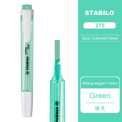 Γερμανία Stabilo Highlighter 275 Macaron έγχρωμα μαρκαδόροι Σημειώσεις μαθητών Ασφαλή μη τοξικά, φιλικά προς το περιβάλλον σχολικά είδη γραφικής ύλης