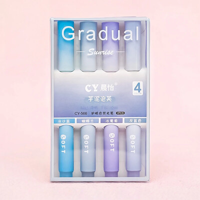 4db/szett Gradient Color gél toll készlet INS Style Jó megjelenésű tollak íráshoz tanulói írószer kellékek Irodai kiegészítők