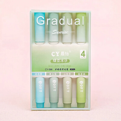 4db/szett Gradient Color gél toll készlet INS Style Jó megjelenésű tollak íráshoz tanulói írószer kellékek Irodai kiegészítők