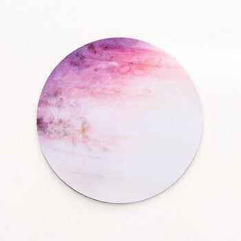 Kawaii Round Celestial Mouse Pad Мека подложка за игра Компютърна шапка Подложки за бюро Неплъзгаща се Rubbe PC Водоустойчива офисна подложка за мишка 22 см