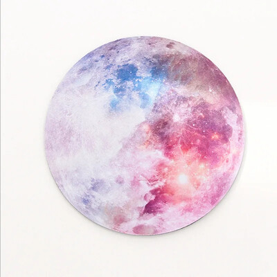 Kawaii Στρογγυλό Celestial Mouse Pad Μαλακό χαλάκι για παιχνίδι Καπάκι γραφείου Υπολογιστή Αντιολισθητικά μαξιλαράκια ποντικιού PC αδιάβροχο 22cm