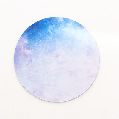 Kawaii Στρογγυλό Celestial Mouse Pad Μαλακό χαλάκι για παιχνίδι Καπάκι γραφείου Υπολογιστή Αντιολισθητικά μαξιλαράκια ποντικιού PC αδιάβροχο 22cm