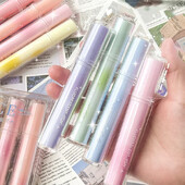 4 kom/set slatki pastelni markeri biblijski markeri raznih boja marker marker s mekim vrhom dlijeta Natrag u školu