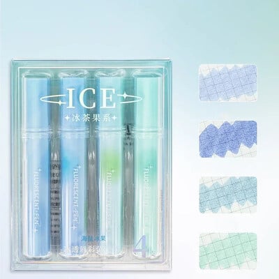 4 kom/set slatki pastelni markeri biblijski markeri raznih boja marker marker s mekim vrhom dlijeta Natrag u školu