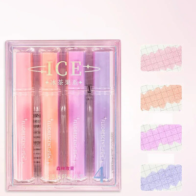 4 kom/set slatki pastelni markeri biblijski markeri raznih boja marker marker s mekim vrhom dlijeta Natrag u školu