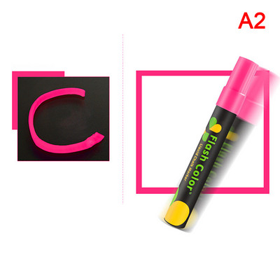 Φθορίζον μαρκαδόρο Liquid Chalk Erasable Highlighter, για Λευκό πίνακα, Διαφημιστικός πίνακας κιμωλίας LED για γκράφιτι